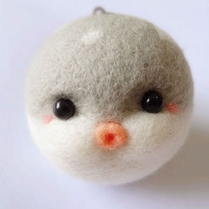 羊毛毡diy戳戳乐新手制作材料包河豚手工diy创意礼品摆件挂件配饰