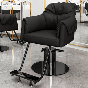 网红理发店椅子不锈钢椅子烫染高档剪发椅子升降旋转加厚发廊专用