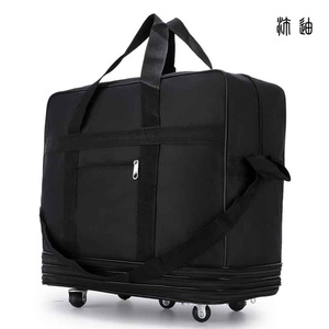 航空托运包帆布行李袋包大容量搬家旅行袋带轮背拉行李包拉杆箱