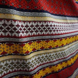 波西米亚条纹民族风弹力面料/锦包棉舒适贴身裤子时装服装布料