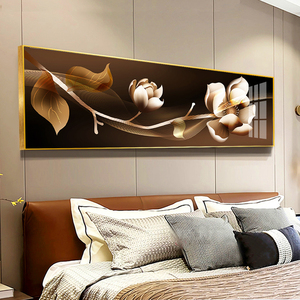 卧室墙面装饰画现代简约客厅沙发背景壁画晶瓷画宾馆酒店床头挂画