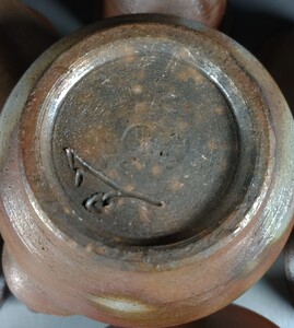 进口备前烧 茶i器 茶具组 名家小野田瑞穗 共箱陶历齐全未用品