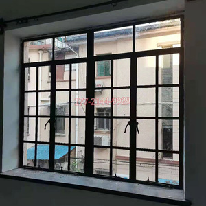 上海老钢窗铁艺格子钢化门窗复古玻璃老式钢窗门窗老洋房别墅门窗