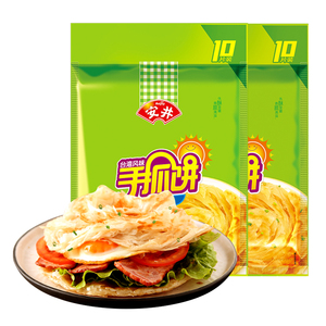 安井手抓饼面饼900g*2袋 家庭用原味葱香味速食早餐煎饼