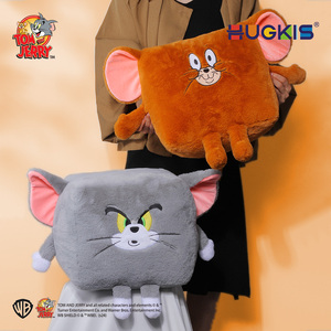 猫和老鼠TOM猫咪毛绒玩具正方形公仔抱枕趣味变形搞怪玩偶送礼物