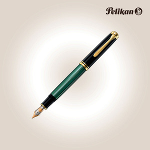 pelikan百利金帝王 souver01n m800经典系列钢笔18k金双色笔尖墨水