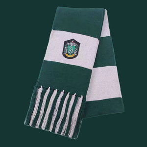 斯莱特林围巾哈利波特双层流苏冬季保暖电影周边四大学院针织围脖