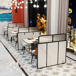 轻奢不锈钢长虹玻璃隔断网红餐厅隔断挡板火锅店过道落地隔断屏风