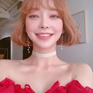 韩版白色锁骨链项圈蕾丝女颈链短款项链简约颈带饰品学生脖子网红