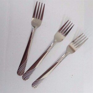 元2支饺子用品吃饭叉子t家用百货叉两7不锈钢饭店日用的儿童