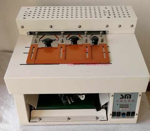 服装半自动高速烫袋定型机烫后袋机烫袋盖机口袋定型机自动贴袋机