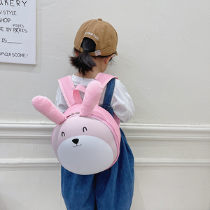 儿童背包女孩可爱卡通小兔子蛋壳包男女童双肩包幼儿园宝宝书包潮