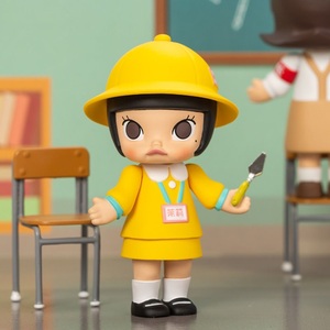 正版盲盒泡泡玛特popmart手办molly校园系列潮玩娃娃公仔玩具