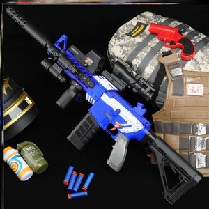 软弹枪m4软珠弹的枪98k水抛壳加克林机枪手自一体m416电