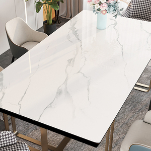 仿大理石纹餐桌垫PVC软玻璃餐桌桌垫防油防水桌面垫高级感茶几垫
