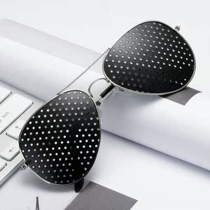 矫正视力小孔眼镜散光近视护目镜斜视保护针孔防眼睛视力成人眼镜