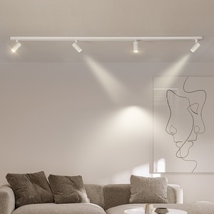 射灯led轨道灯家用明装长条客厅吸顶散光防眩白色可调角度天花灯