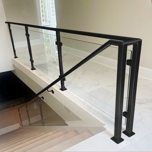 不锈钢楼梯扶手 钢化玻璃护栏室内家用围栏简约时尚室外阳台栏杆