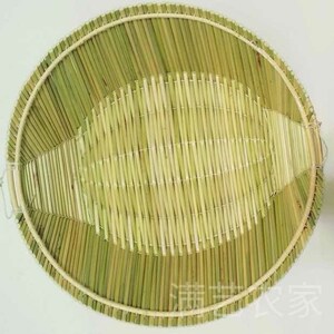 农家纯高粱馒头手工艺品编织杆热销筐簸箩馍筐子收纳复古圆形浅筐