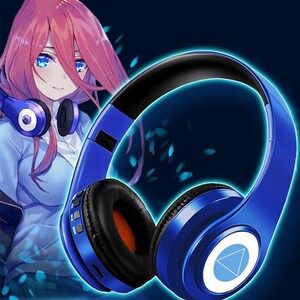 三玖同款耳机五等分的花嫁周边cos中野无线蓝牙 动漫二次元头戴式