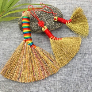 端午节扫把端午节宝宝床头小扫把婴儿金丝线笤帚挂件手工金扫帚潮