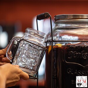 莓循桶璃瓶甜品台饮料玻果汁大瓶空瓶可汁环s酒吧网红可乐桶容