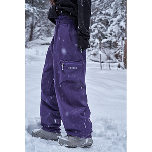 AWKA滑雪裤女单板防水男士滑雪服裤子防寒保暖防风雪地冬季宽松