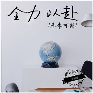 未来可期贴纸网红简约贴子好好学习墙贴纸i励志文艺ins风房间寝室