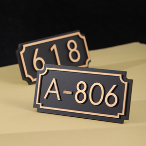 门牌号码牌定制楼层房号牌数字指示牌亚克力标识牌高档宿舍酒店宾馆