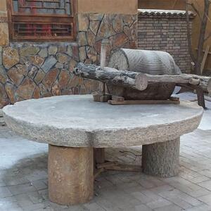 石雕石磨盘农村石碾子