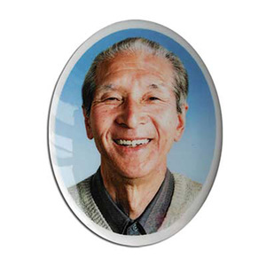圆形方形黑色彩色陶瓷遗像瓷像来图定制 墓碑上老人照片高温烤制