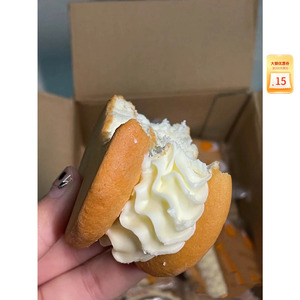 笑脸娃娃蛋糕硬奶油夹心笑脸娃娃头面包娃娃脸糕点下午茶点心零食