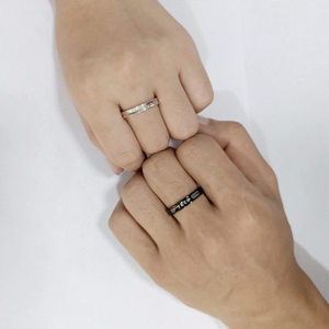 香港代购正品 tiffany蒂芙尼戒指男1837黑钛情侣对戒女士指环礼物