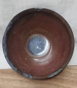[壹收藏]宋代古吉窑款柿红釉建盏束口盏