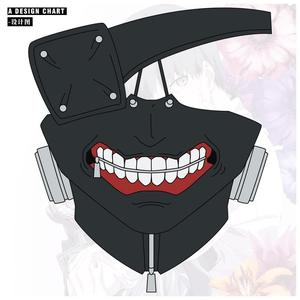 周边正版动漫cos面具鬼食尸喰种金木研口罩面罩/东京cosplay