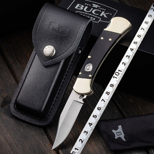buck美国巴克112游骑兵精英侧开折刀户外野营狩猎口袋战术防身刀