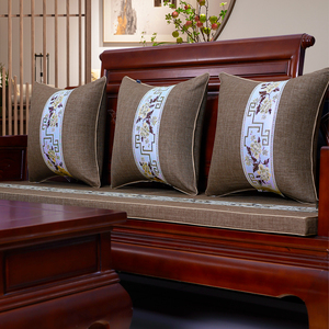 新款中式红木沙发坐垫冬季加厚防滑实木家具全包套罩笠海棉垫定做