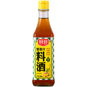 厨邦葱姜汁料酒500ml 炒菜增香海鲜去腥提鲜家用宴会料酒小瓶装