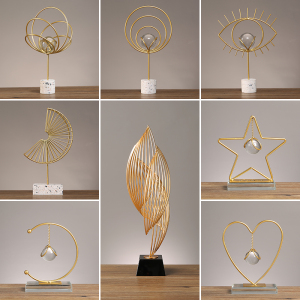 立体几何轻奢高档摆件客厅酒柜玄关电视柜高级感办公室桌面装饰品