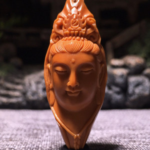 才让家橄榄核手串文玩把件大师纯手工雕刻高端货精品单子最美观音