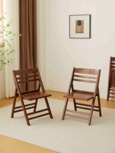 实木榆木椅子阳台茶桌椅靠背椅家用休闲户外可折叠餐椅民宿新中式