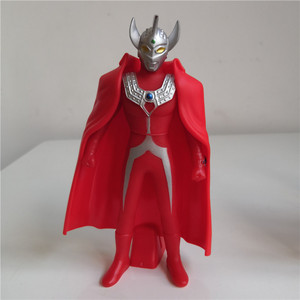 儿童玩具泰罗奥特曼软胶人偶带披风 软胶赛文模型 奥特六兄弟可动