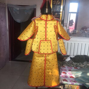 八旗盔甲 满清八旗铠甲正x黄旗 满清盔甲 皇帝出征服装售卖