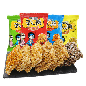 雪花干脆面巧克力味方便面童年零食90后怀旧掌心脆干吃方便面解馋