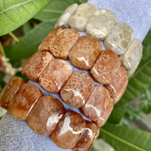 (奇麟珊瑚玉)直播专用链接天然珊瑚玉玉化玻璃花万花筒手牌