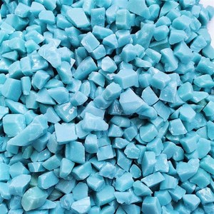 10斤新款水g磨石专用夜光石 发光石发亮彩石米石地砖荧光石