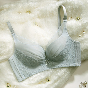 纤黛尔内衣女小胸聚拢防下垂无钢圈上薄下厚收副乳调整型无痕文胸