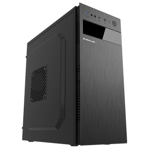 大水牛(bubalus)瑞博黑色台式电脑主机中塔机箱(支持atx主板
