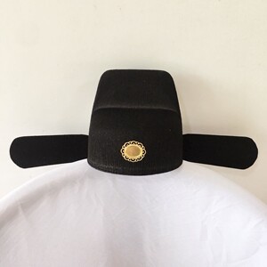 汉服帽子男童才子帽演出用状元帽古代官帽儿童简约乌纱帽拍摄道具