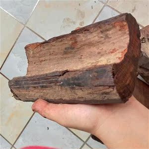 老挝大红酸枝交趾黄檀原木 倒流香风化皮料 笔筒r摆件 套餐手慢无